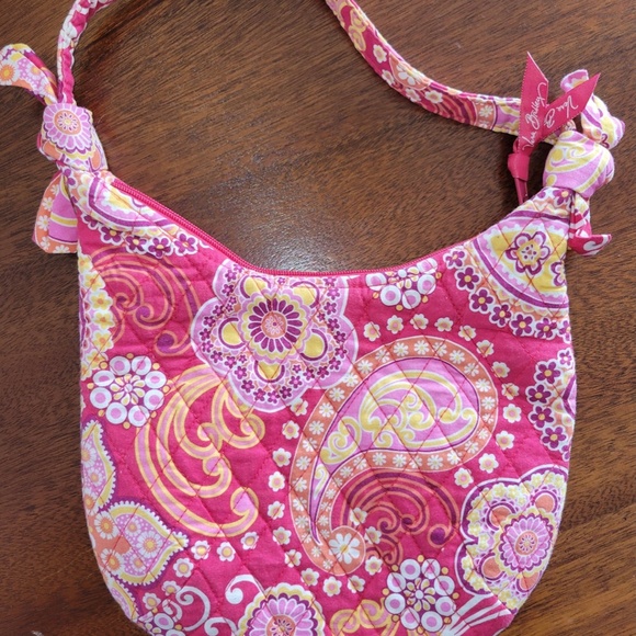 2008 Vera Bradley Raspberry Fizz Small Olivia Hobo Bag - Picture 2 of 4